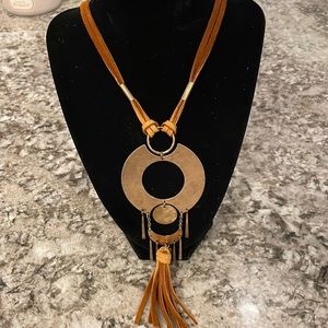 Free People Houston Necklace Gold NWOT